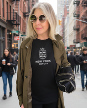 Load image into Gallery viewer, NEW YORK, POP CITY Black Sweatshirt