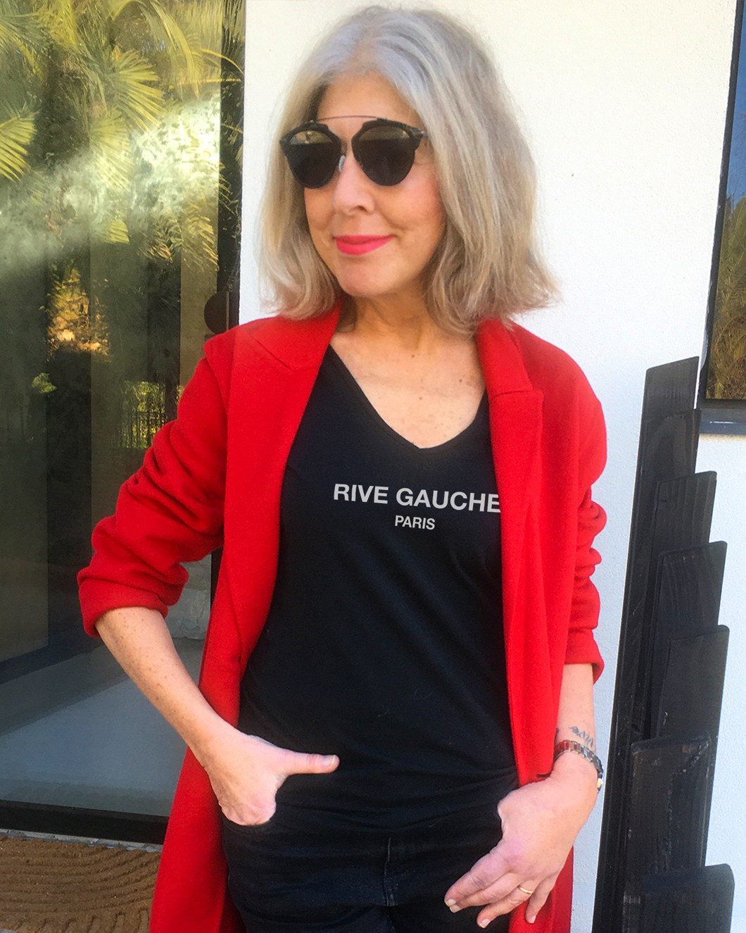 RIVE GAUCHE PARIS Organic V-Neck