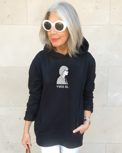 Load image into Gallery viewer, YVES SAINT LAURENT SILHOUETTE Black Hoodie