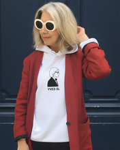 Load image into Gallery viewer, YVES SAINT LAURENT SILHOUETTE White Hoodie