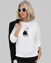 Load image into Gallery viewer, YVES SAINT LAURENT STYLE ICON White Sweatshirt