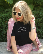 Load image into Gallery viewer, BOND STREET, LONDON Black T-Shirt