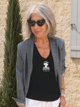 Load image into Gallery viewer, COCO CHANEL | The Black V-Neck