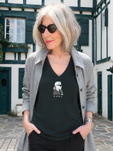 Load image into Gallery viewer, KARL LAGERFELD | THE THINKER | The Black Organic V-Neck