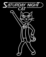 Load image into Gallery viewer, SATURDAY NIGHT CAT Black Hoodie
