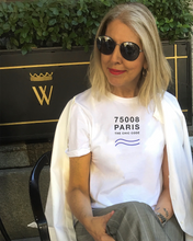Load image into Gallery viewer, 75008 PARIS THE CHIC CODE White T-Shirt