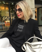Load image into Gallery viewer, 75008 PARIS THE CHIC CODE Black T-Shirt