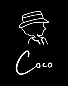 COCO ONLY NAME SIGNATURE Black T-Shirt