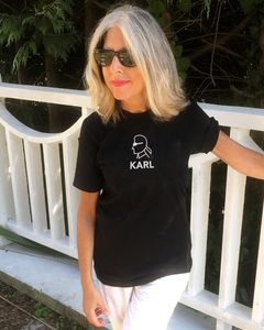 KARL SILHOUETTE Black T-Shirt