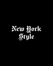 Load image into Gallery viewer, NEW YORK STYLE IN GOTHIC LETTERS Black T-Shirt