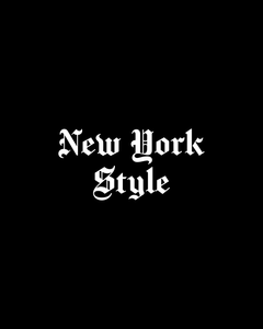 NEW YORK STYLE IN GOTHIC LETTERS Black T-Shirt