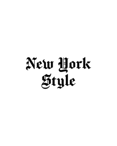 NEW YORK STYLE IN GOTHIC LETTERS White T-Shirt