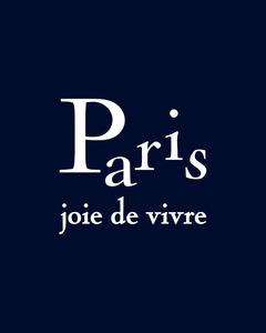 PARIS, JOIE DE VIVRE, French Navy T-Shirt