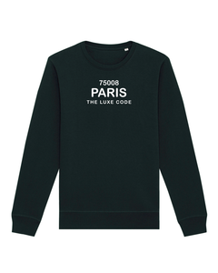 75008 PARIS, THE LUXE CODE Black Sweatshirt