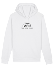 Load image into Gallery viewer, 75008 PARIS, THE LUXE CODE White Hoodie