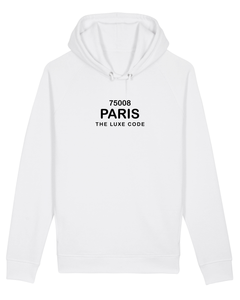 75008 PARIS, THE LUXE CODE White Hoodie