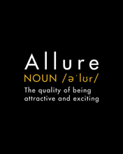 Load image into Gallery viewer, ALLURE, Word Definition Black T-Shirt