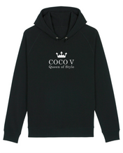 Load image into Gallery viewer, COCO V, QUEEN OF STYLE Black Hoodie