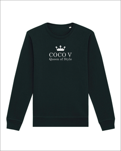 COCO THE FIFTH, QUEEN OF STYLE Black Sweatshirt