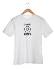 Load image into Gallery viewer, J'ADORE BOOKS White T-Shirt