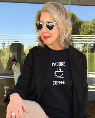 J'ADORE COFFEE Black Sweatshirt