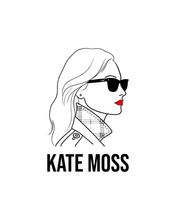 Load image into Gallery viewer, KATE MOSS SILHOUETTE White Sweatshirt
