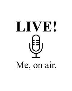 LIVE! > ME, ON AIR White T-Shirt