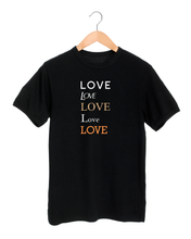 Load image into Gallery viewer, love luxury black t-shirt