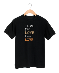 love luxury black t-shirt