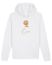 Load image into Gallery viewer, COCO ONLY NAME CAMEL SILHOUETTE White Hoodie