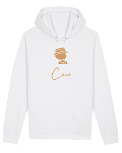 COCO ONLY NAME CAMEL SILHOUETTE White Hoodie