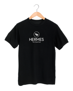 Hermes the travel God Black t-shirt