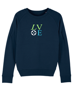 LOVE BLUE AND GREEN French Navy Sweatshirt