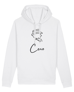 COCO ONLY NAME SIGNATURE White Hoodie