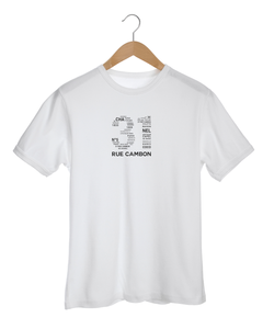 31 RUE CAMBON WORDS CLOUD White T-Shirt