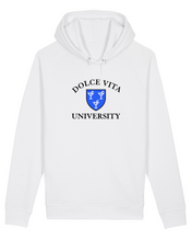 Load image into Gallery viewer, DOLCE VITA UNIVERSITY White Hoodie