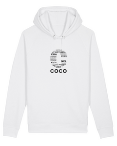 C OF COCO Words Cloud White Hoodie