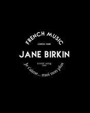 Load image into Gallery viewer, JANE BIRKIN | STYLE ICON Black T-Shirt