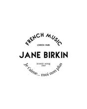 Load image into Gallery viewer, JANE BIRKIN | STYLE ICON Organic V-Neck White T-Shirt