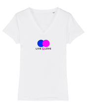 Load image into Gallery viewer, LIVE &amp; LOVE Organic V-Neck T-Shirt