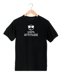 NEW 100% ATTITUDE Black T-Shirt