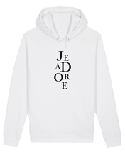 Load image into Gallery viewer, JE ADORE White Hoodie