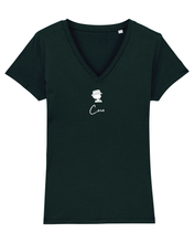 Load image into Gallery viewer, COCO SMALL LOGO CENTERED Organic V-Neck T-Shirt