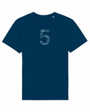 Load image into Gallery viewer, FIVE, THE LUCKY NUMBER OF COCO Navy  Blue T-Shirt