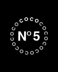 COCO Nº 5 Organic V-Neck Black T-Shirt