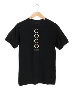 COCO PARIS VERTICAL Black T-Shirt