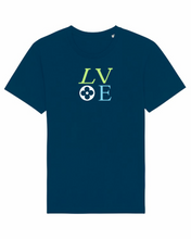 Load image into Gallery viewer, BLUE T-SHIRT IN LOVE VUITTON STYLE