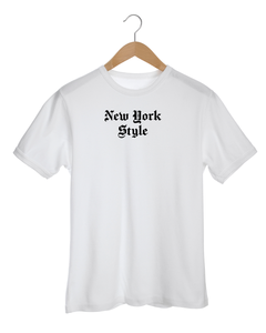 NEW YORK STYLE IN GOTHIC LETTERS White T-Shirt