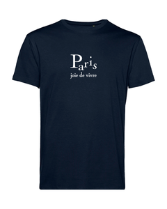 PARIS, JOIE DE VIVRE, French Navy T-Shirt