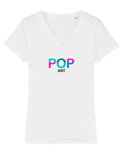 Load image into Gallery viewer, POP ART  Organic V-Neck T-Shirt